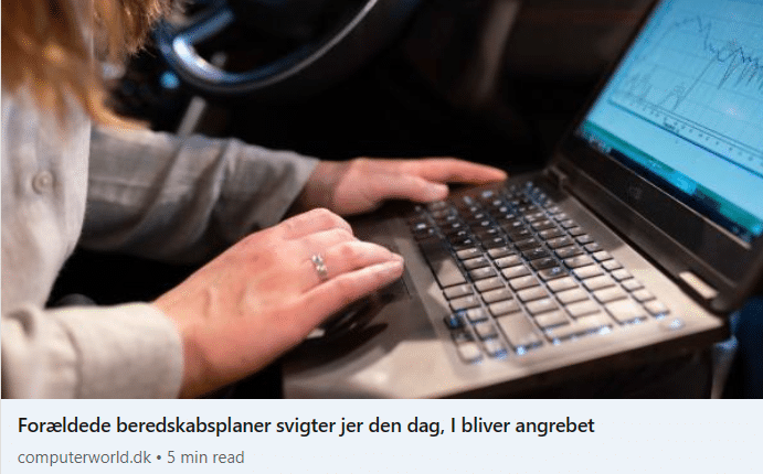 Har du også en beredskabsplan liggende godt gemt i skuffen?